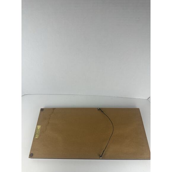 Antique Litho Print Victorian Girl - W/Original Frame & Glass 18”x 8” - Picture 8 of 9